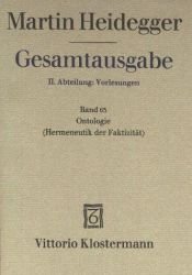 book cover of Gesamtausgabe 2. Abt. Bd. 63: Ontologie (Hermeneutik der Faktizität) (Sommersemester 1923): BD 63 by Martin Heidegger