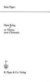 book cover of 20 Thesen zum Christsein by Hans Küng