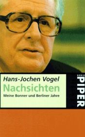book cover of Nachsichten by Hans-Jochen Vogel