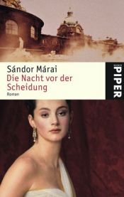 book cover of De nacht voor de scheiding by Sándor Márai