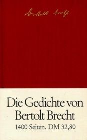 book cover of Gedichte by برتولت بريشت