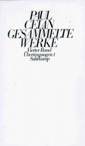 book cover of Gesammelte Werke in funf Banden by Paul Celan