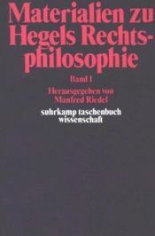 book cover of Materialien zu Hegels Rechtsphilosophie. 2 voll. by Manfred Riedel