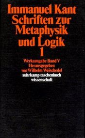 book cover of Schriften Zur Metaphysik Und Tl.1 by إيمانويل كانت