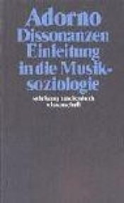 book cover of Dissonanzen. Einleitung in die Musiksoziologie by תאודור אדורנו