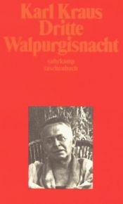book cover of Schriften Abt. I: Dritte Walpurgisnacht.: Bd 12 by 卡爾·克勞斯