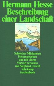 book cover of Beschreibung einer Landschaft by הרמן הסה