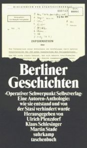 book cover of Berliner Geschichten by Ulrich Plenzdorf