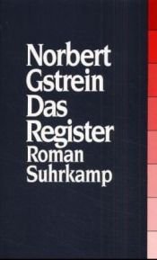 book cover of Das Register by Norbert Gstrein