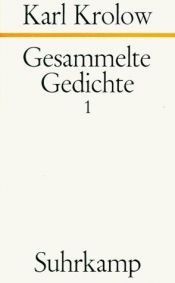 book cover of Gesammelte Gedichte I by Karl Krolow