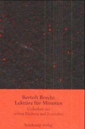 book cover of Lektüre für Minuten by Bertolt Brecht