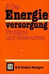 book cover of Energieversorgung by Ferdinand Cap