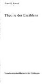 book cover of Theorie des Erzählens by Franz K. Stanzel