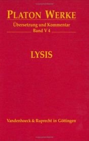 book cover of Lysis by Platon