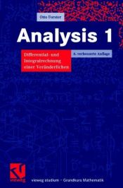 book cover of Analysis 1. Differential- und Integralrechnung einer Veränderlichen by Otto Forster