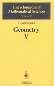 book cover of Geometry V: Minimal Surfaces (Encyclopaedia of Mathematical Sciences) by H. Fujimoto