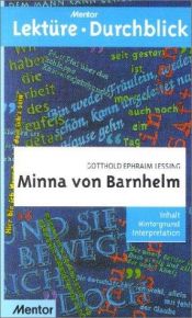 book cover of Lekture - Durchblick: Lessing: Minna Von Barnhelm by Gotholds Efraims Lesings