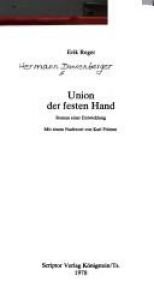 book cover of Union der festen Hand by Erik Reger