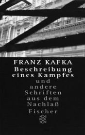 book cover of Beskrivning av en kamp by Franz Kafka