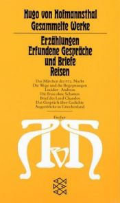 book cover of Erzälungen, Erfündene Gespräche und Briefe, Reisen by Hugo von Hofmannsthal