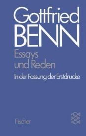 book cover of Essays und Reden in der Fassung der Erstdrucke by Գոթֆրիդ Բեն