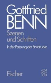 book cover of Werkausgabe IV. Szenen und Schriften. In der Fassung der Erstdrucke. by Gottfried Benn