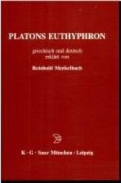 book cover of Euthyphron by Platon