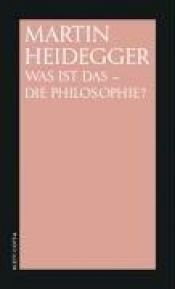 book cover of What Is Philosophy by Martin Heidegger