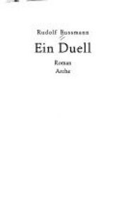 book cover of Ein Duell by Rudolf Bussmann