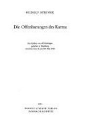 book cover of Die Offenbarungen des Karma by Rudolf Steiner