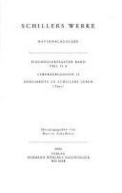 book cover of Schillers Werke. Nationalausgabe: Werke, Nationalausgabe, 43 Bde. in 55 Tl.-Bdn., Bd.2 by Фридрих Шилер