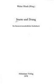 book cover of Sturm und Drang. Ein literaturwissenschaftliches Studienbuch. by Walter Hinck