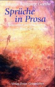 book cover of Sprüche in Prosa by Јохан Волфганг фон Гете