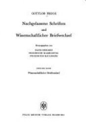 book cover of Nachgelassene Schriften und Wissenschaftlicher Briefwechsel by Gottlob Frege