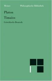 book cover of Timeo. Testo greco a fronte by Platon