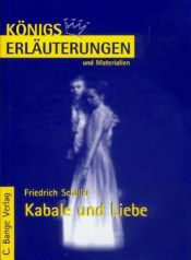 book cover of Königs Erläuterungen und Materialien, Bd.31, Kabale und Liebe by Friedrich von Schiller