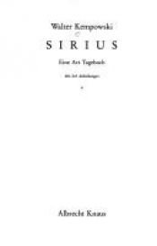 book cover of Sirius: Eine Art Tagebuch by Walter Kempowski