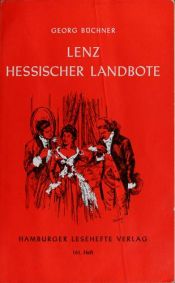 book cover of Lenz, Der Hessische Landbote by Georg Büchner