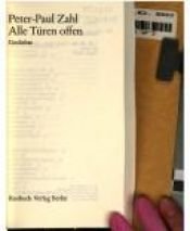 book cover of Alle Türen offen. Gedichte. by Peter-Paul Zahl