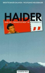 book cover of Haider und die "Freiheitlichen" in Österreich by Brigitte Bailer-Galanda