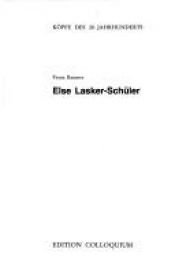 book cover of Else Lasker- Schüler by Franz Baumer