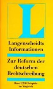 book cover of Zur Reform der deutschen Rechtschreibung by Dudenredaktion