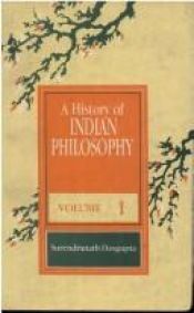 book cover of A History of Indian Philosophy, Volume I by Surendranath Dasgupta