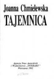 book cover of Tajemnica by Иоанна Хмелевская