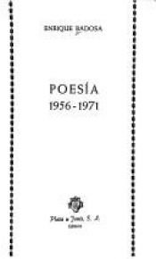 book cover of Poesía : 1956-1971 by Enrique Badosa