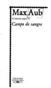 book cover of Campo de sangre by Max Aub