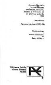 book cover of Juan de Mairena sentencias, donaires, apuntes y recuerdos de un profesor apócrifo by Antonio Machado