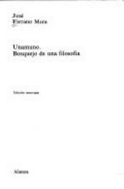 book cover of Unamuno, a philosophy of tragedy by José Ferrater Mora