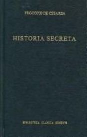 book cover of Historia secreta by Procopio de Cesarea