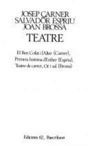 book cover of Teatre by Josep Carner